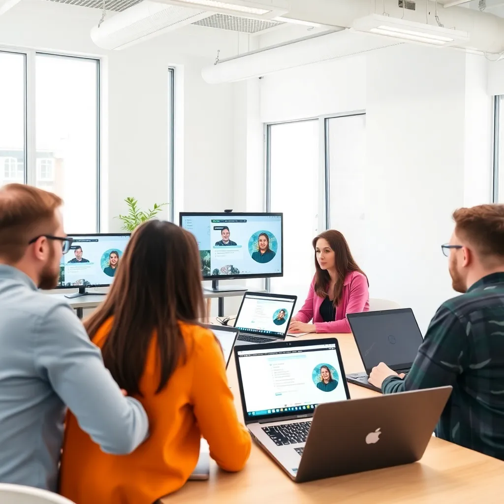 Diverse groep Nederlandse professionals in online financiële workshop