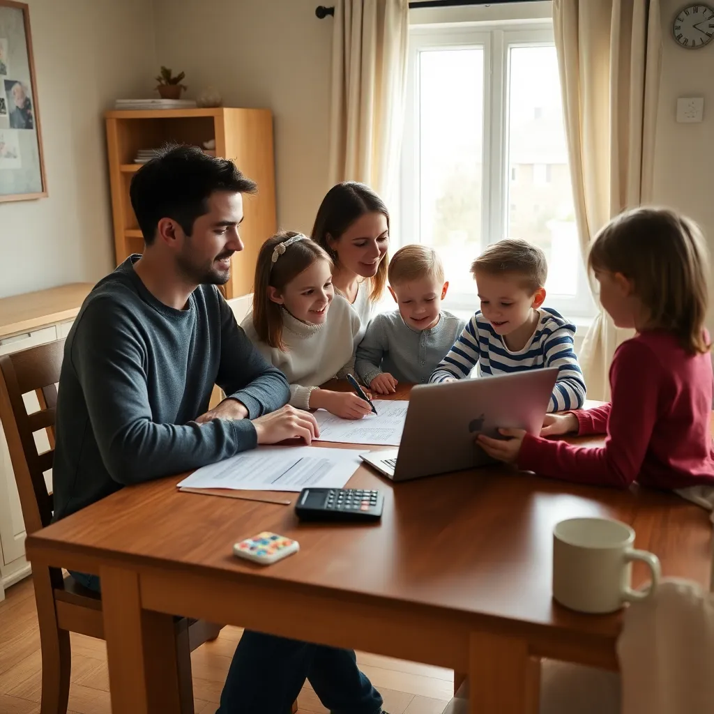 Persoon die financieel plan implementeert met digitale tools